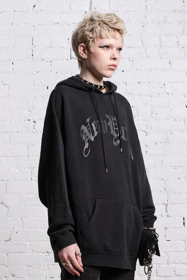 OVERSIZED NEW YORK HOODIE 8211 BLACKOUT Women R13 Tops