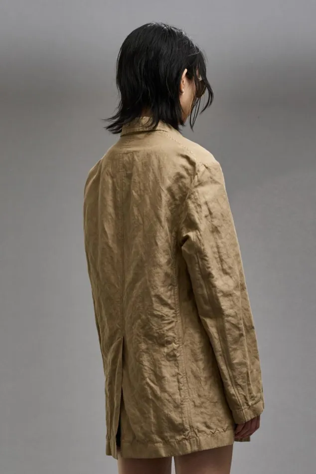 OVERSIZED RAGGED BLAZER 8211 KHAKI Women R13 Jackets and Coats