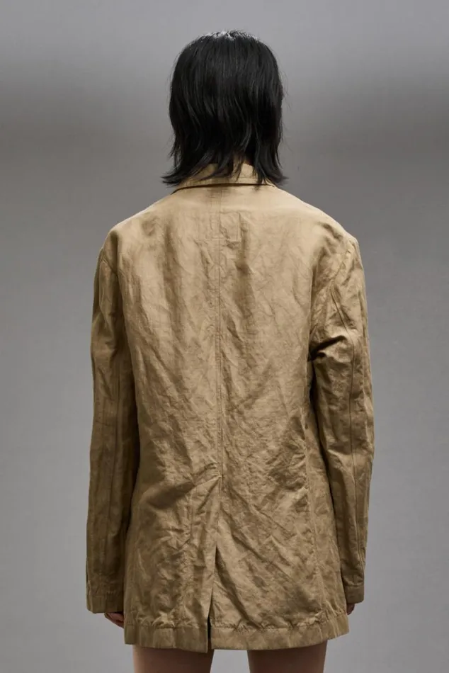 OVERSIZED RAGGED BLAZER 8211 KHAKI Women R13 Jackets and Coats