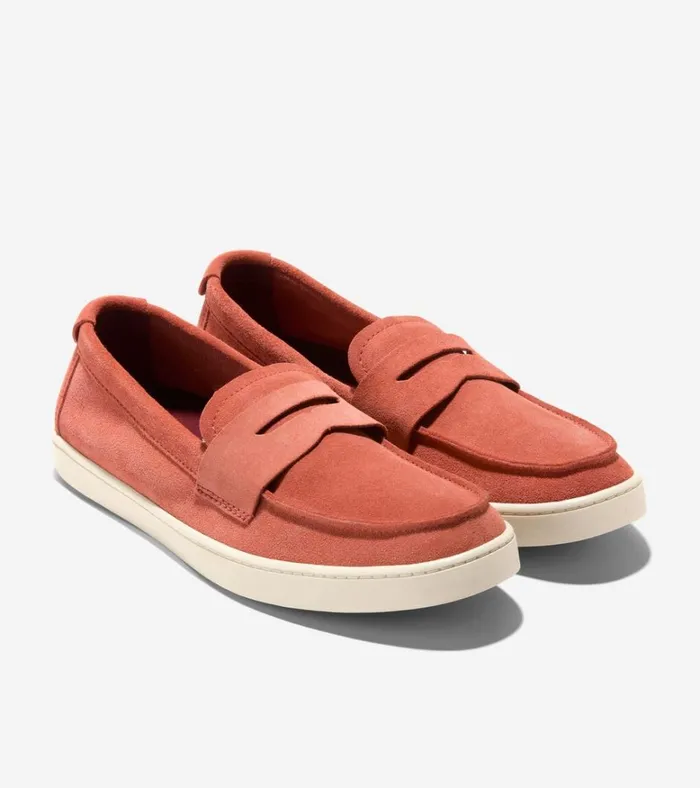 Pinch Weekender Penny Loafers Redwood Suedewhite Cap Gray Men Cole Haan Loafers and Drivers