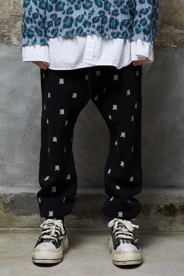 R13 ALLOVER SWEATPANTS 8211 BLACK Women R13 Pants and Shorts