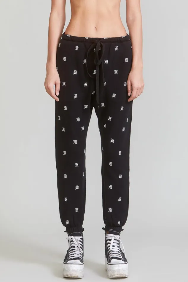 R13 ALLOVER SWEATPANTS 8211 BLACK Women R13 Pants and Shorts