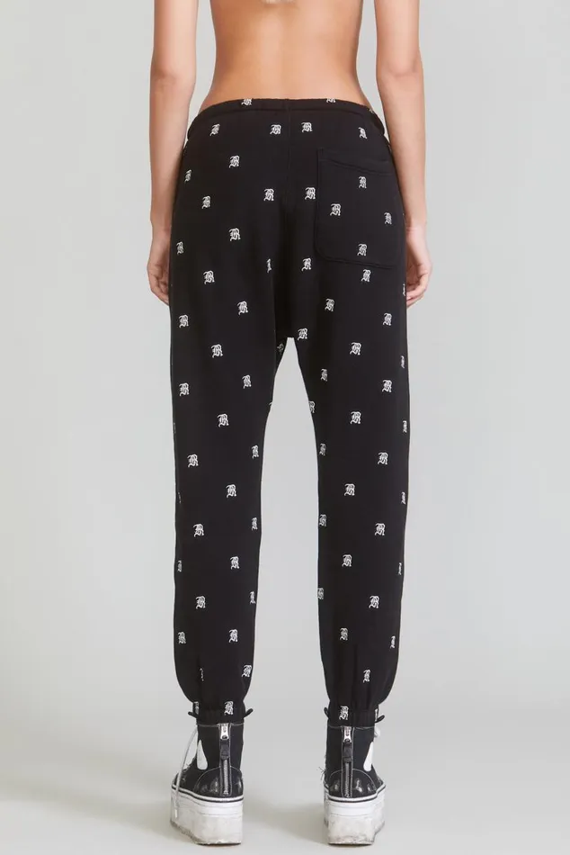 R13 ALLOVER SWEATPANTS 8211 BLACK Women R13 Pants and Shorts