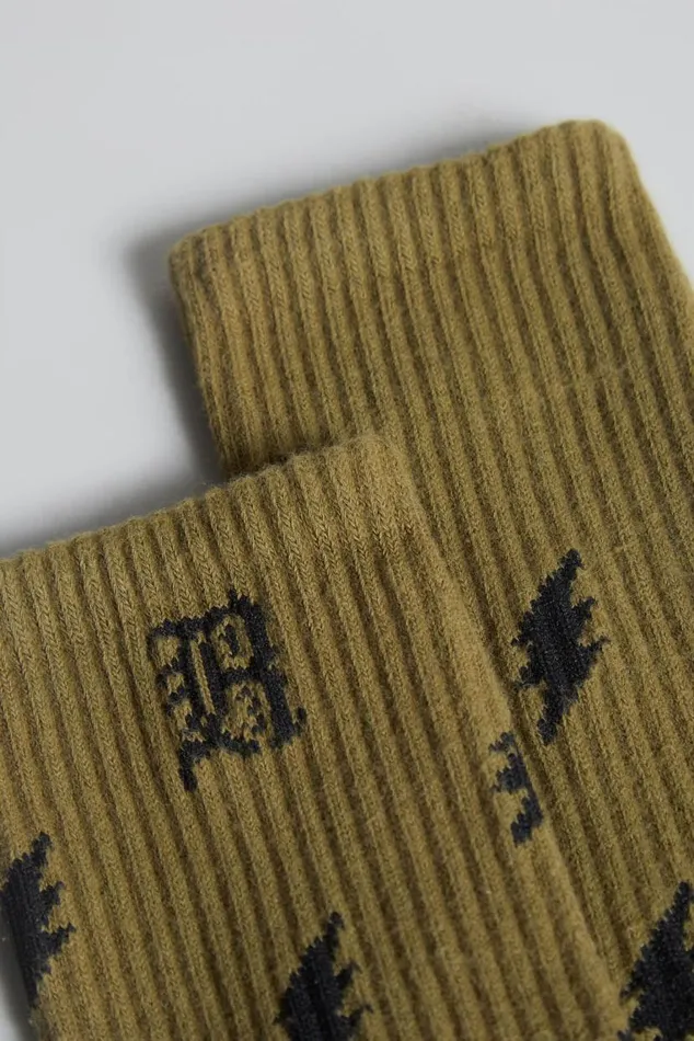 R13 SOCKS 8211 OLIVE BOLT Women R13 Accessories
