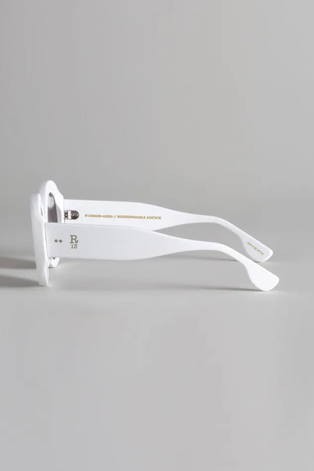 R13 SUNGLASSES 8211 WHITE AND GREY Women R13 Accessories R13 SUNGLASSES 8211 WHITE AND GREY Women R13 Accessories