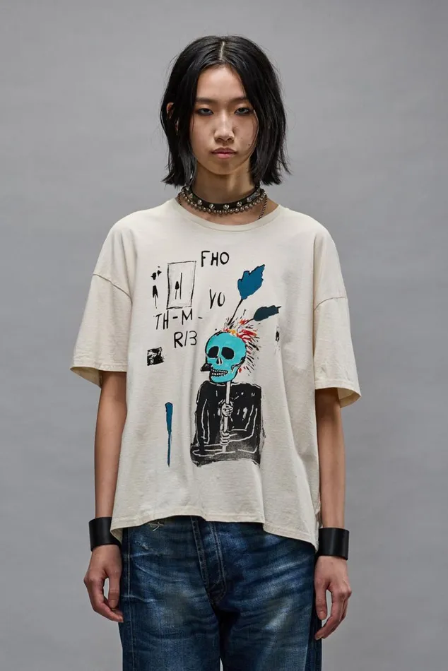 RELAXED PUNK SKETCH T 8211 NATURAL Women R13 TShirts