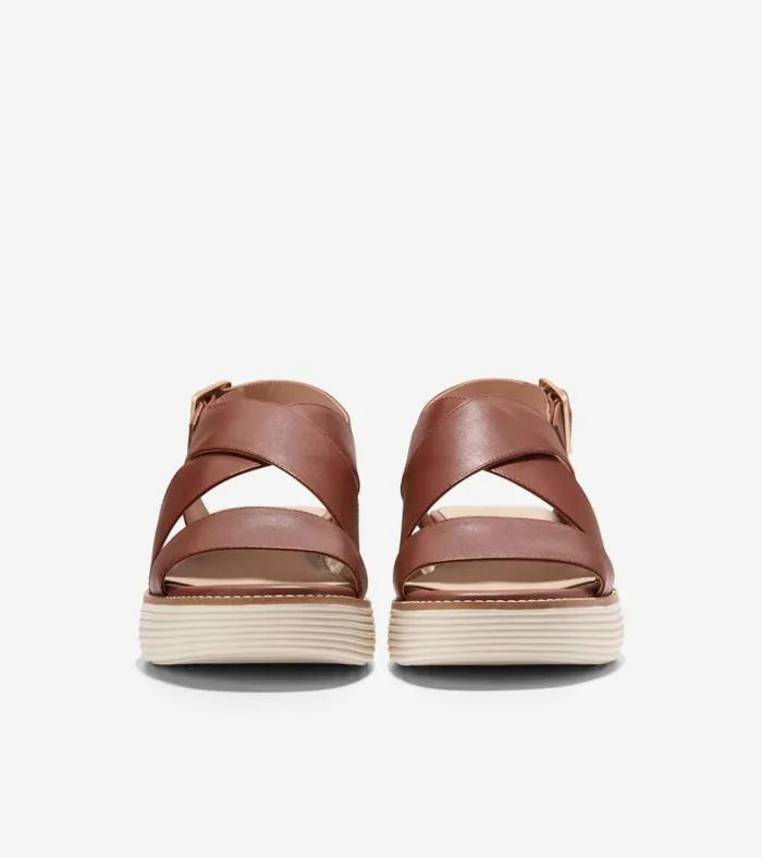 riginalGrand Platform Sandals Dark Cuoio Brownivory Women Cole Haan Sandals