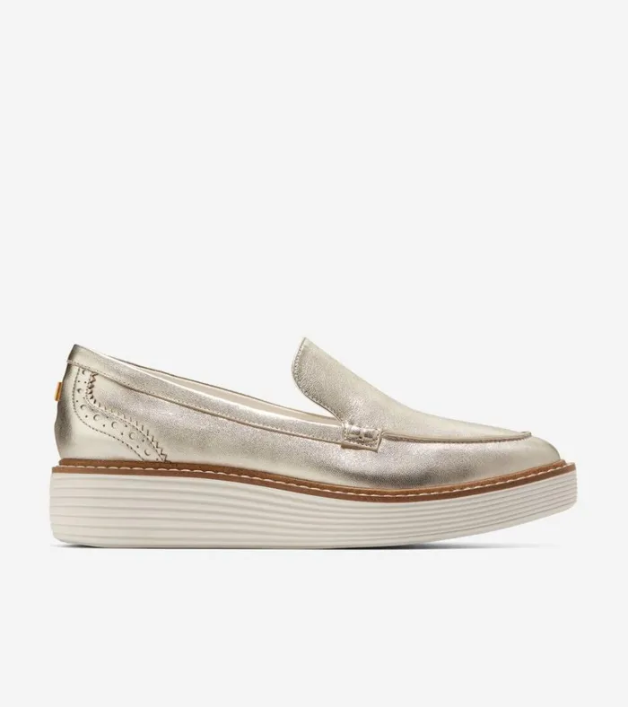 riginalGrand Platform Venetian Loafers Soft Goldivory Women Cole Haan Loafers and Drivers