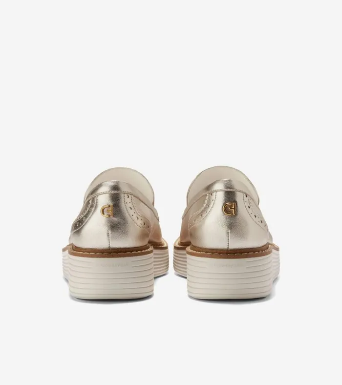 riginalGrand Platform Venetian Loafers Soft Goldivory Women Cole Haan Loafers and Drivers