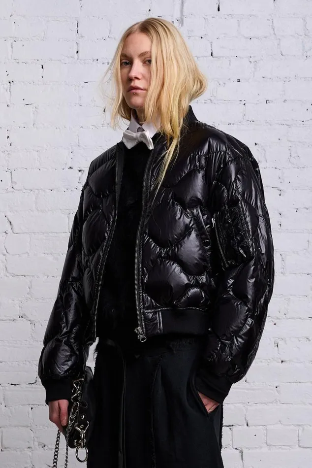 RIPSTOP FLIGHT JACKET 8211 BLACK Women R13 Jackets and Coats