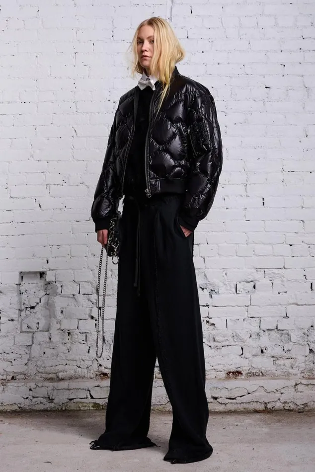 RIPSTOP FLIGHT JACKET 8211 BLACK Women R13 Jackets and Coats