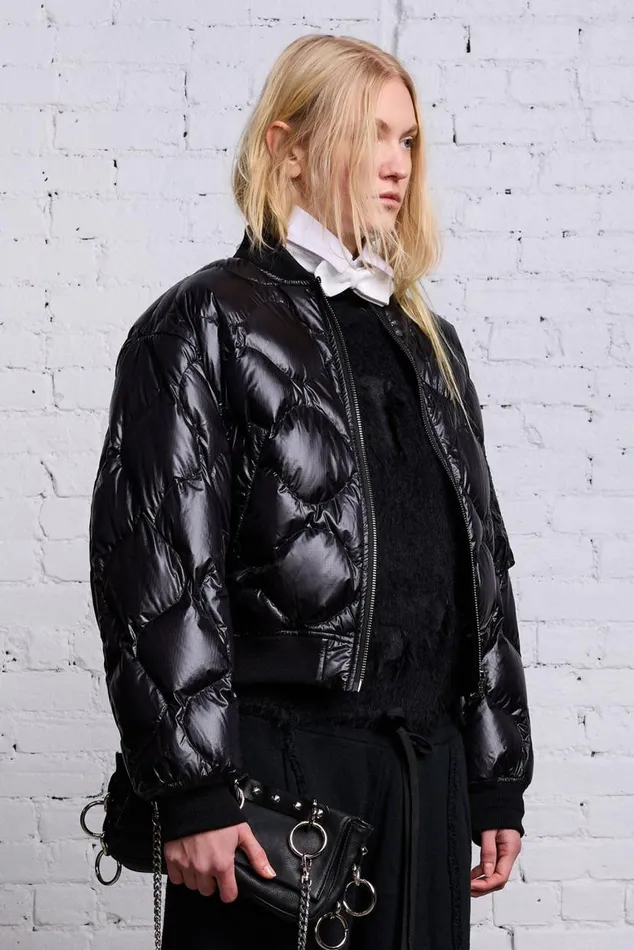 RIPSTOP FLIGHT JACKET 8211 BLACK Women R13 Jackets and Coats