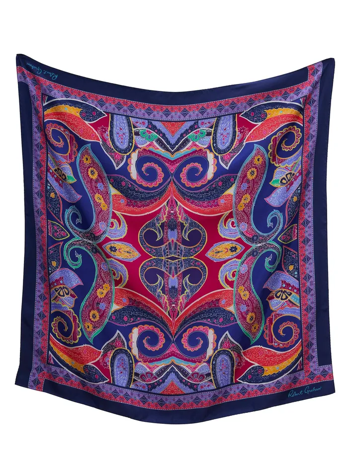 Robert Graham Accessories Women PAISLEY SWIRL SILK SCARF Multi