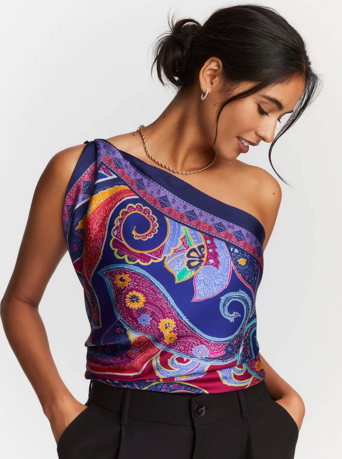 Robert Graham Accessories Women PAISLEY SWIRL SILK SCARF Multi