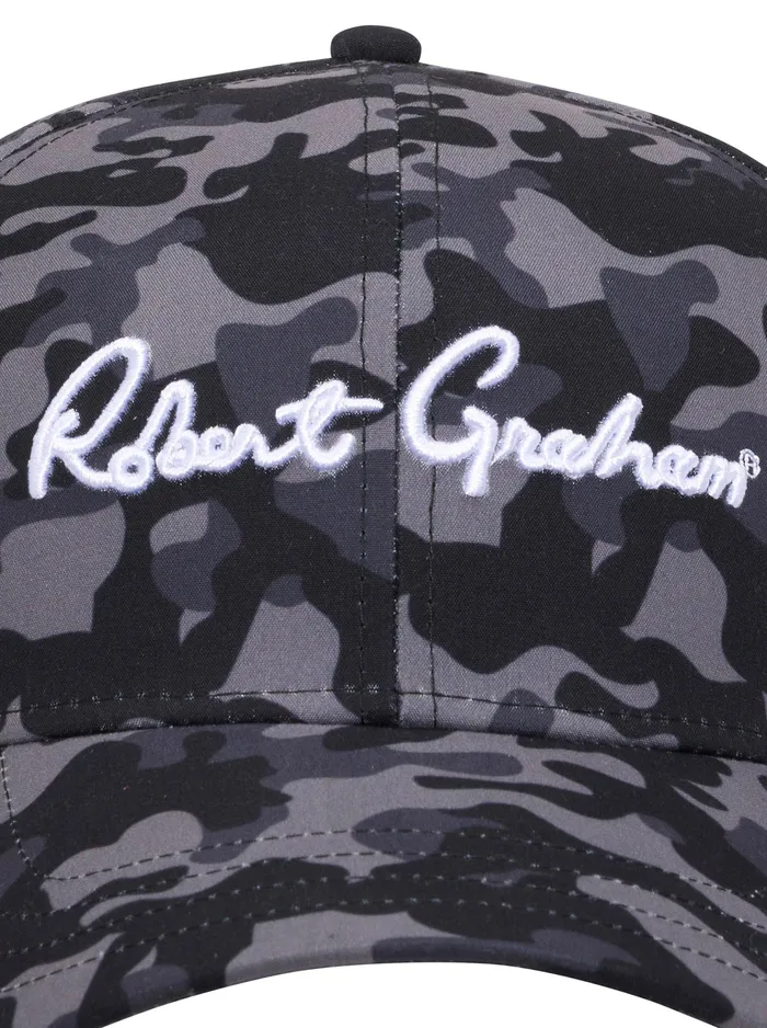Robert Graham Belts and Hats Men RG CAMO CAP Black