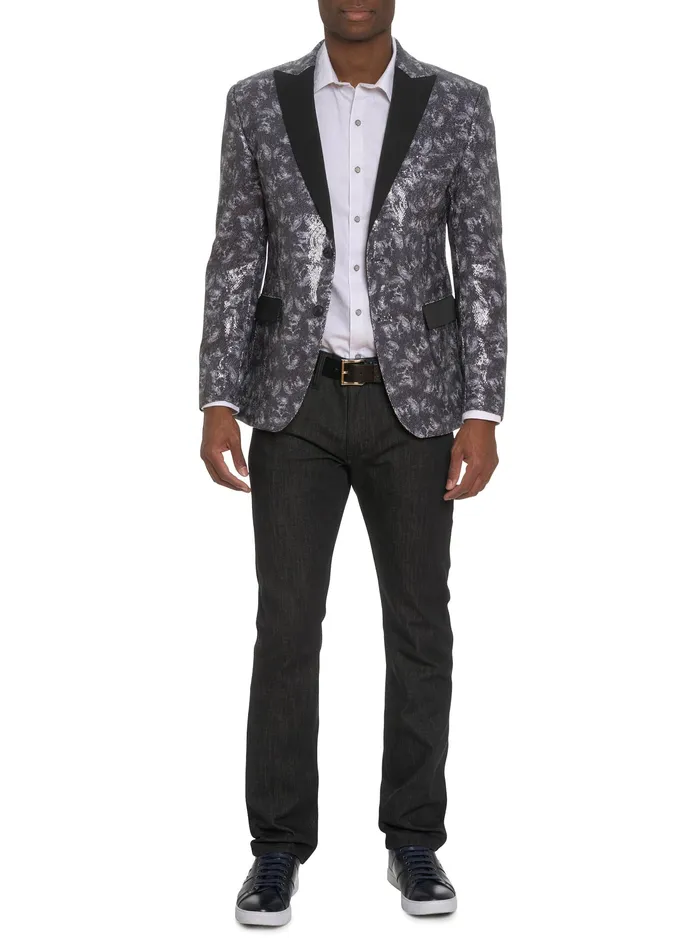 Robert Graham Blazers Men CALO SEQUIN BLAZER Black