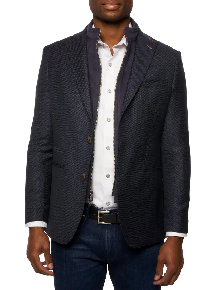 Robert Graham Blazers Men UPTOWN XVIII BLAZER LONG FIT Navy