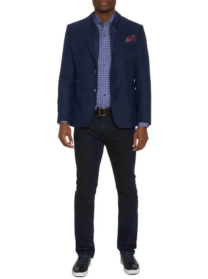 Robert Graham Blazers Men UPTOWN XVIII BLAZER LONG FIT Navy