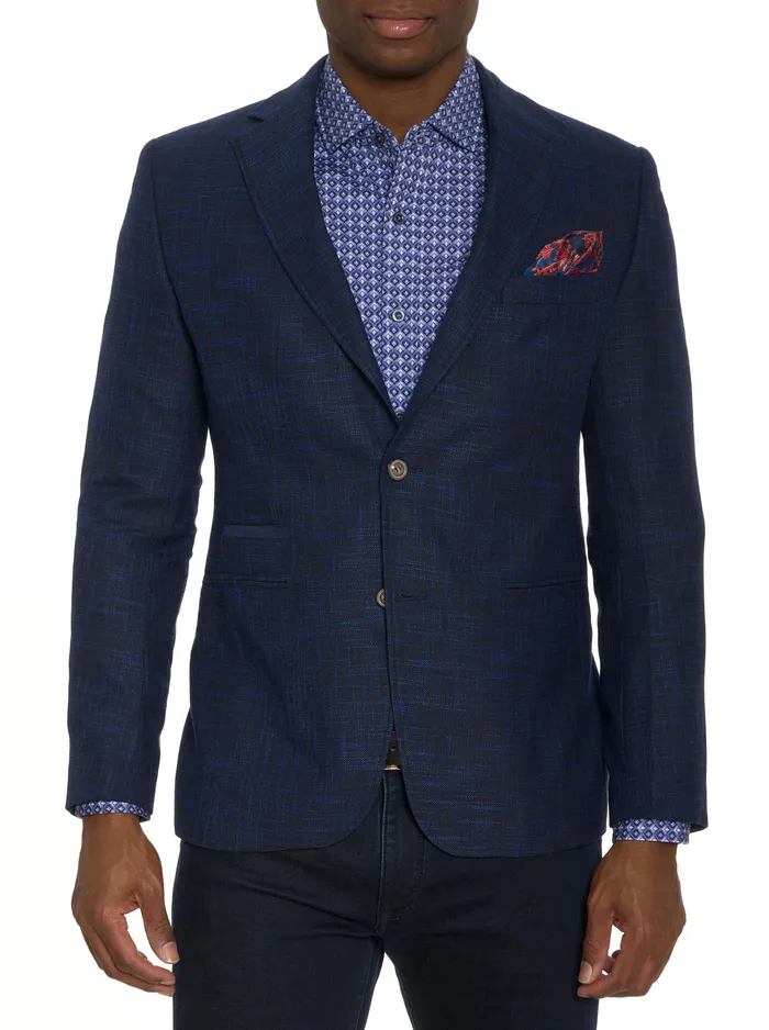 Robert Graham Blazers Men UPTOWN XVIII BLAZER LONG FIT Navy