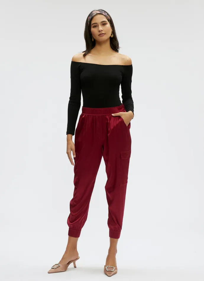 Robert Graham Bottoms Women IRYNA PANT Burgundy