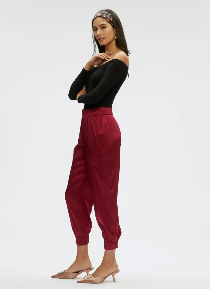 Robert Graham Bottoms Women IRYNA PANT Burgundy
