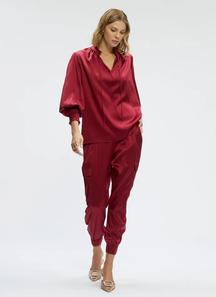 Robert Graham Bottoms Women IRYNA PANT Burgundy