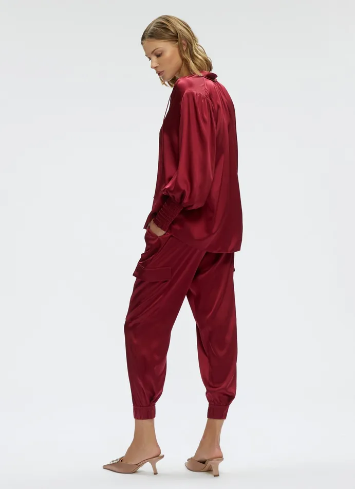Robert Graham Bottoms Women IRYNA PANT Burgundy