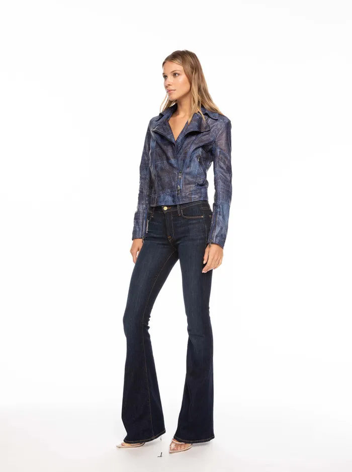 Robert Graham Jackets Women PEYTON LEATHER JACKET Blue