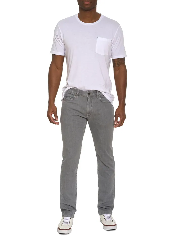 Robert Graham Jeans and Pants Men DRAGO DENIM PANT Light Grey