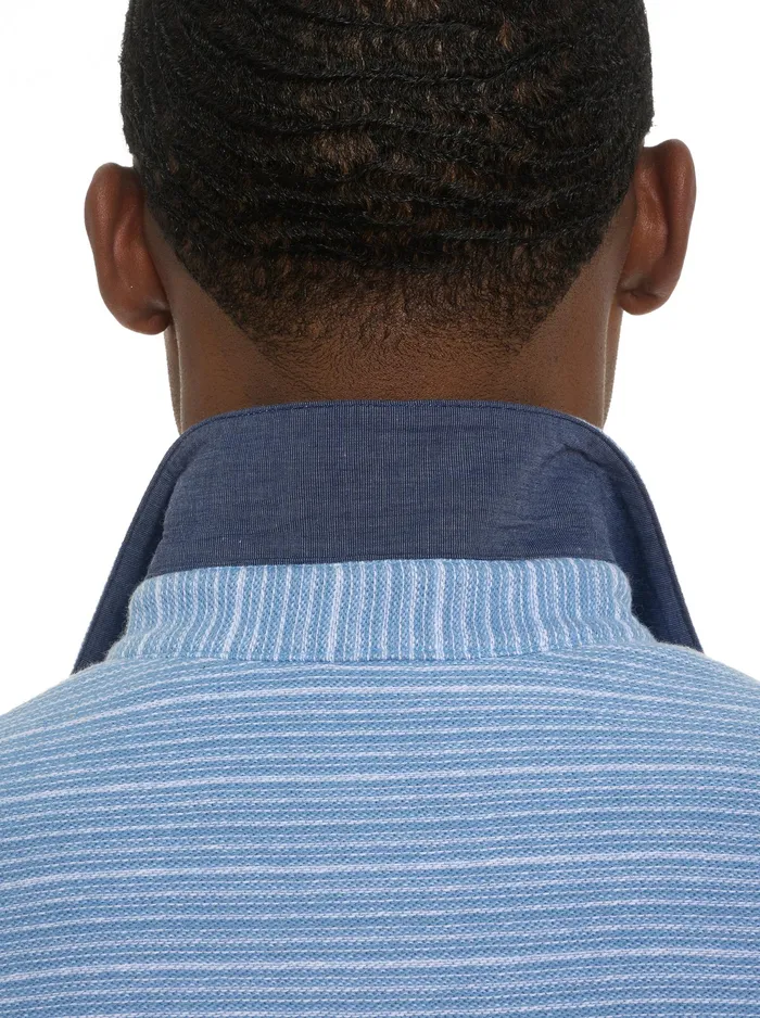 Robert Graham Long Sleeve Button Down Shirts Men ADLER LONG SLEEVE BUTTON FRONT KNIT SHIRT Light Blue