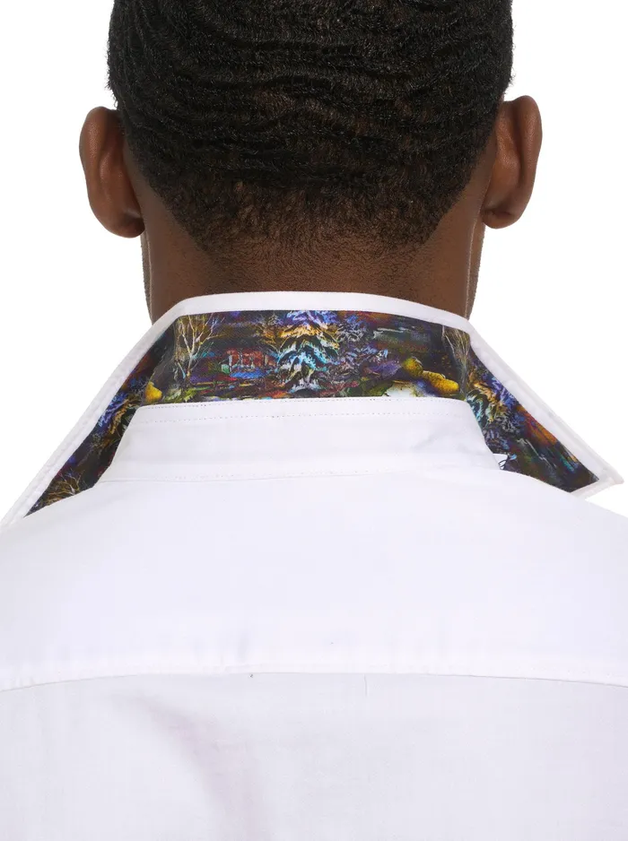 Robert Graham Long Sleeve Button Down Shirts Men APRESSKI LONG SLEEVE BUTTON DOWN SHIRT BIG White