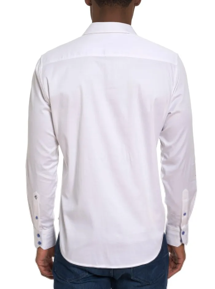 Robert Graham Long Sleeve Button Down Shirts Men APRESSKI LONG SLEEVE BUTTON DOWN SHIRT TALL White