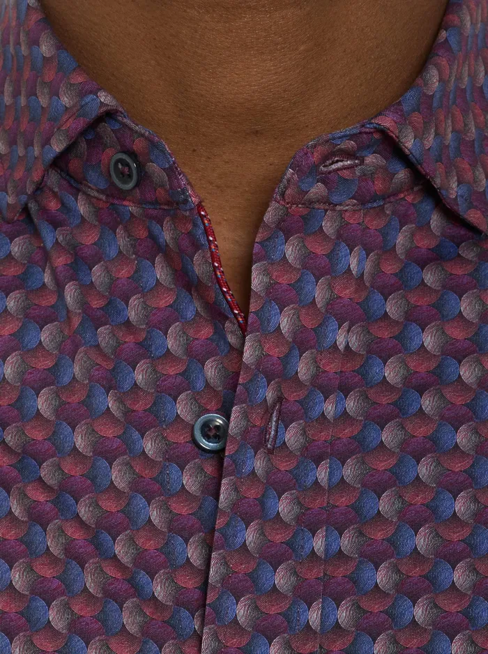 Robert Graham Long Sleeve Button Down Shirts Men BARRONE MOTION LONG SLEEVE KNIT BUTTON DOWN SHIRT Multi