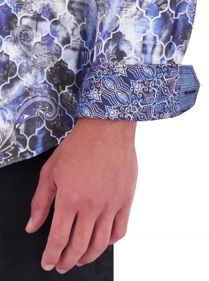 Robert Graham Long Sleeve Button Down Shirts Men BUCKNER LONG SLEEVE BUTTON DOWN SHIRT Black