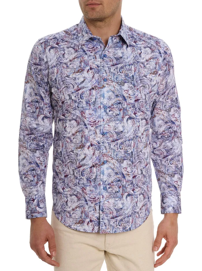 Robert Graham Long Sleeve Button Down Shirts Men CANTRELL LONG SLEEVE BUTTON DOWN SHIRT Classic Robert Graham Long Sleeve Button Down Shirts Men CANTRELL LONG SLEEVE BUTTON DOWN SHIRT Classic