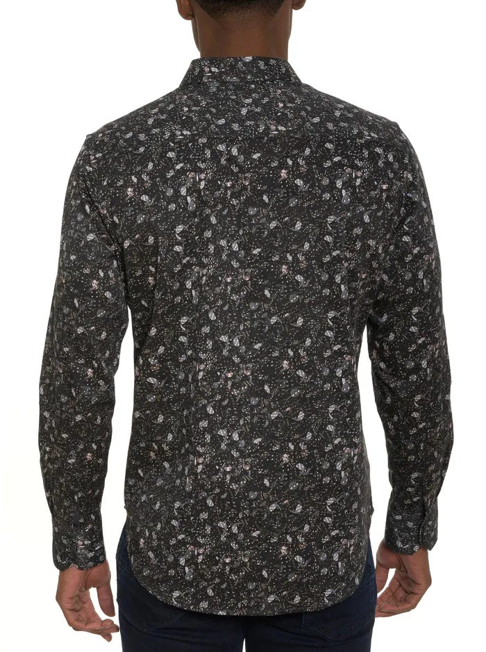 Robert Graham Long Sleeve Button Down Shirts Men CASINO LONG SLEEVE BUTTON DOWN SHIRT Black