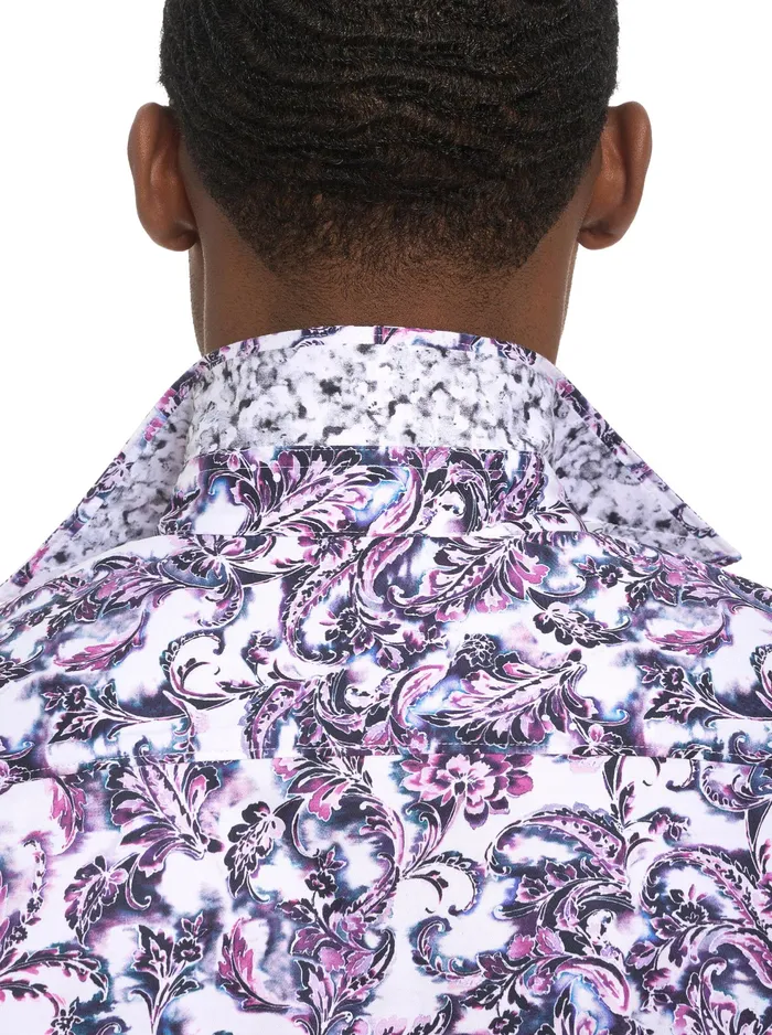 Robert Graham Long Sleeve Button Down Shirts Men CICCIO LONG SLEEVE BUTTON DOWN SHIRT Wine