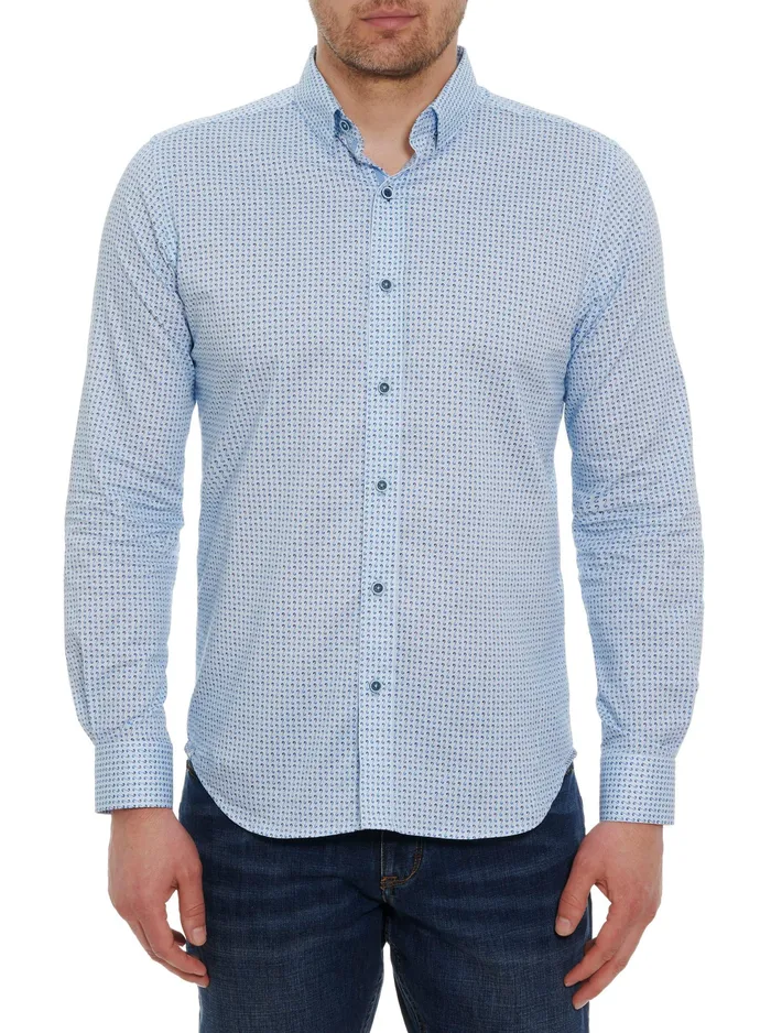 Robert Graham Long Sleeve Button Down Shirts Men DALE LONG SLEEVE BUTTON DOWN SHIRT Blue Robert Graham Long Sleeve Button Down Shirts Men DALE LONG SLEEVE BUTTON DOWN SHIRT Blue