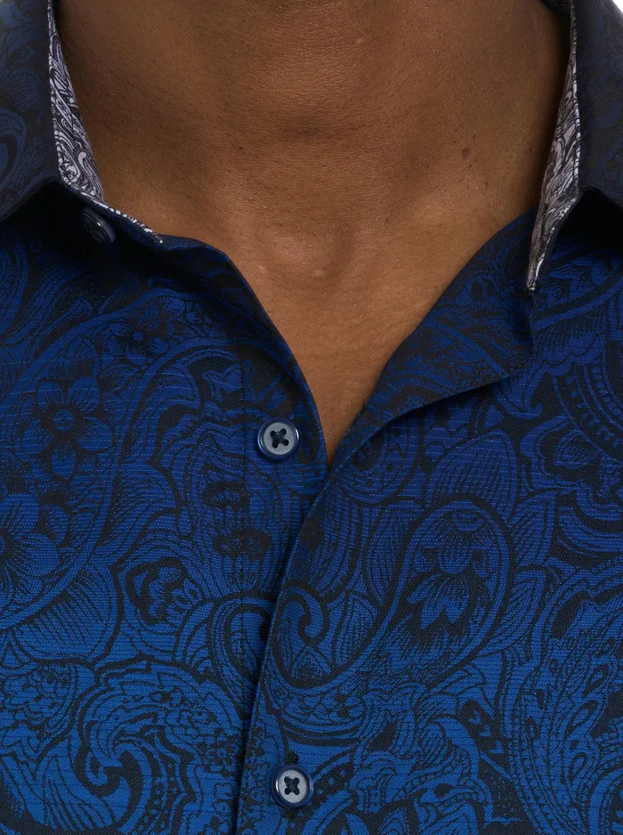Robert Graham Long Sleeve Button Down Shirts Men DUSK LONG SLEEVE BUTTON DOWN SHIRT Blue