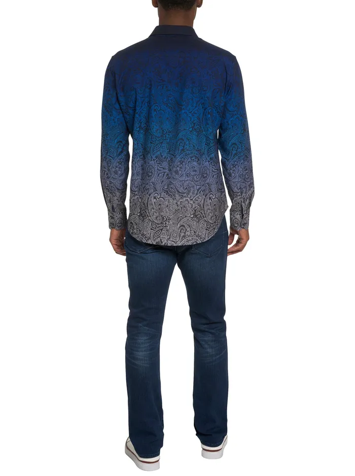 Robert Graham Long Sleeve Button Down Shirts Men DUSK LONG SLEEVE BUTTON DOWN SHIRT Blue