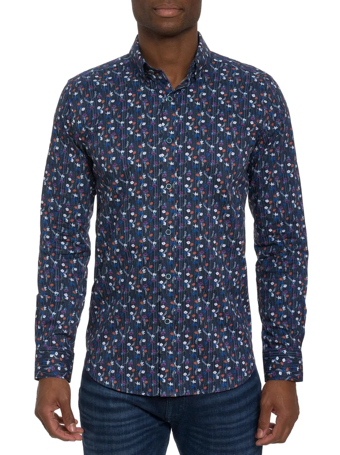 Robert Graham Long Sleeve Button Down Shirts Men EGGER LONG SLEEVE KNIT BUTTON DOWN SHIRT Multi Robert Graham Long Sleeve Button Down Shirts Men EGGER LONG SLEEVE KNIT BUTTON DOWN SHIRT Multi