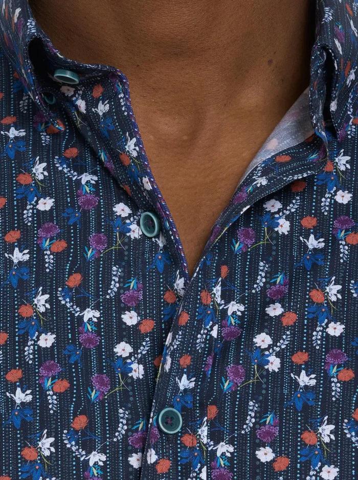 Robert Graham Long Sleeve Button Down Shirts Men EGGER LONG SLEEVE KNIT BUTTON DOWN SHIRT Multi