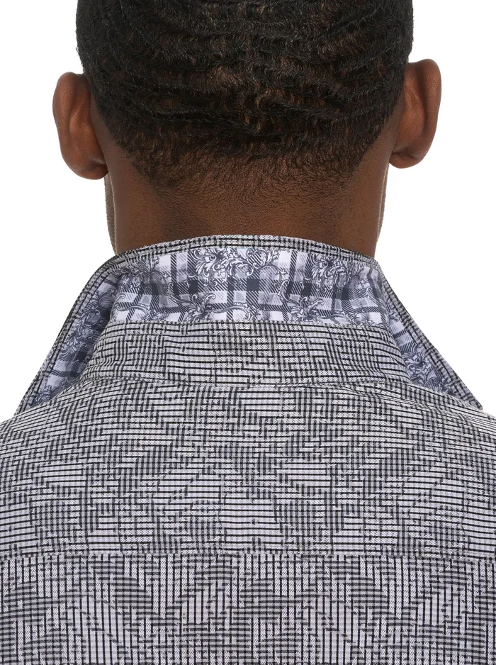 Robert Graham Long Sleeve Button Down Shirts Men ELECTRIC SLIDE LONG SLEEVE BUTTON DOWN SHIRT Grey