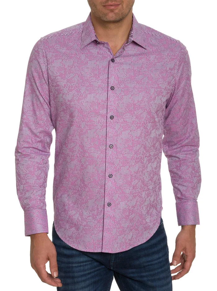 Robert Graham Long Sleeve Button Down Shirts Men ELECTRIC SLIDE LONG SLEEVE BUTTON DOWN SHIRT Grey