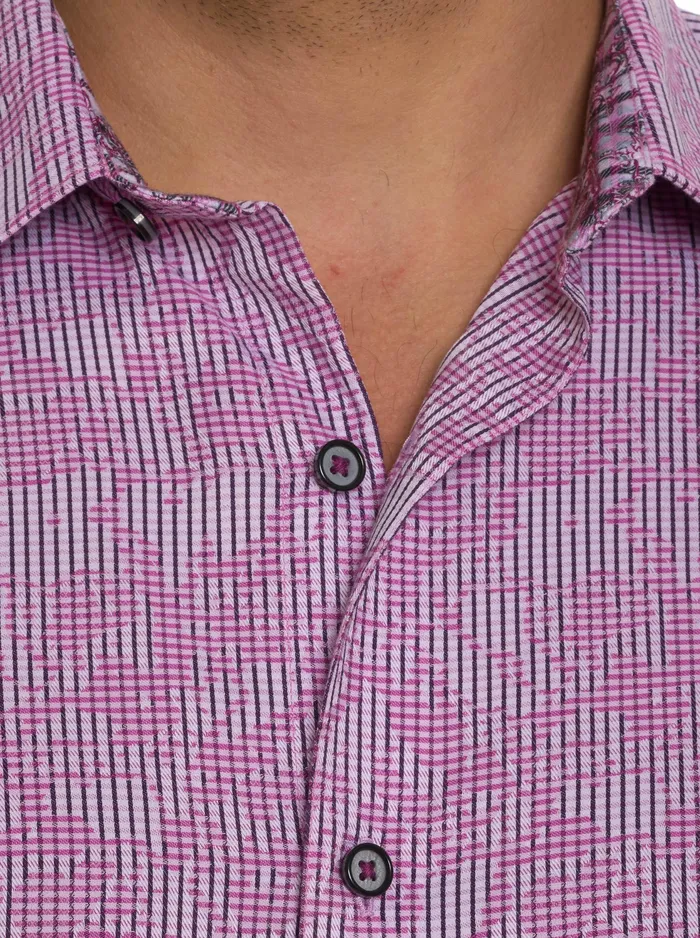 Robert Graham Long Sleeve Button Down Shirts Men ELECTRIC SLIDE LONG SLEEVE BUTTON DOWN SHIRT Grey