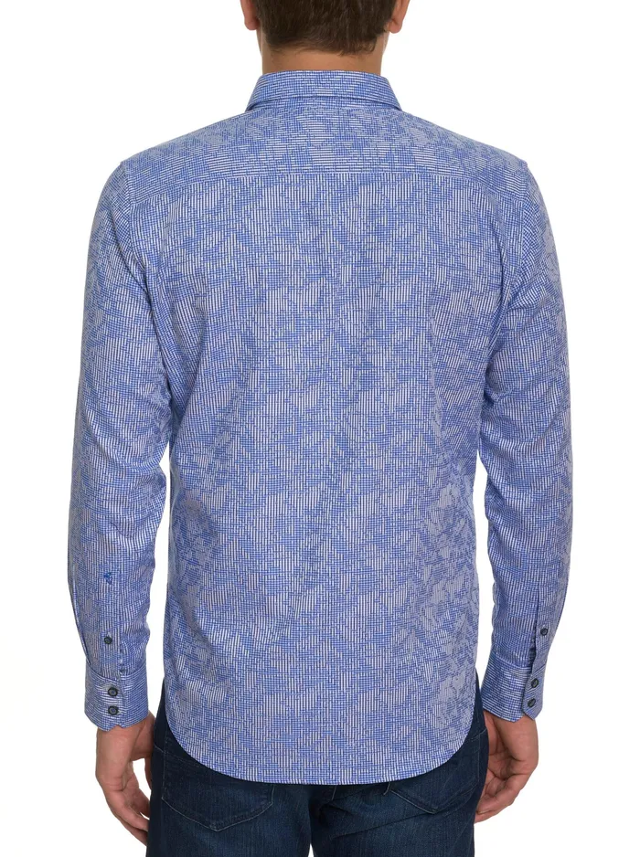 Robert Graham Long Sleeve Button Down Shirts Men ELECTRIC SLIDE LONG SLEEVE BUTTON DOWN SHIRT Grey