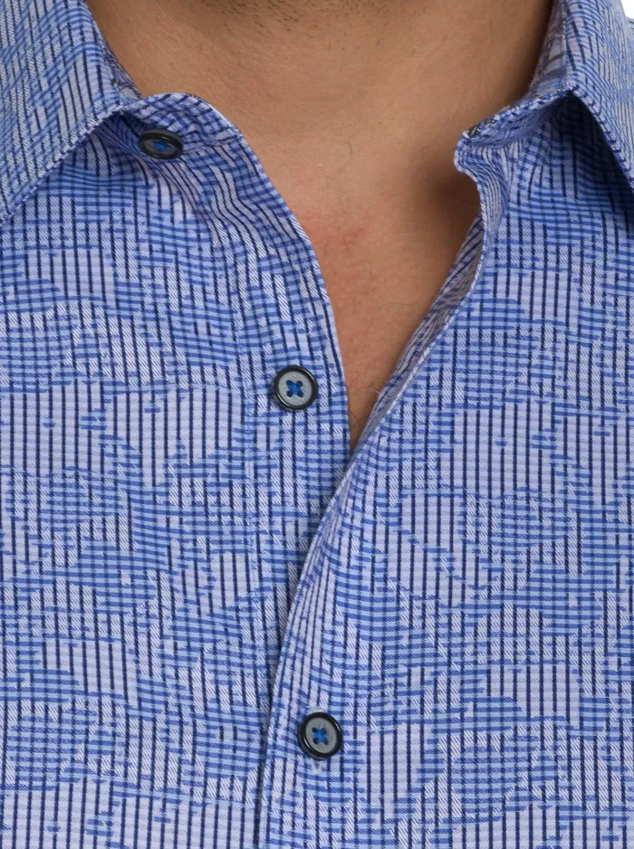 Robert Graham Long Sleeve Button Down Shirts Men ELECTRIC SLIDE LONG SLEEVE BUTTON DOWN SHIRT Grey