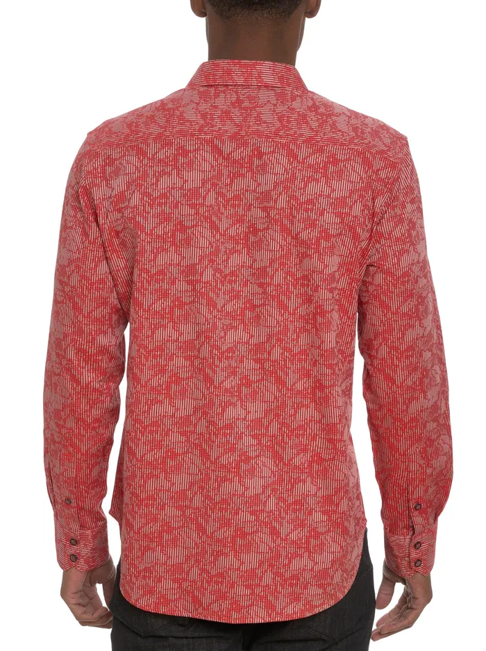 Robert Graham Long Sleeve Button Down Shirts Men ELECTRIC SLIDE LONG SLEEVE BUTTON DOWN SHIRT Grey
