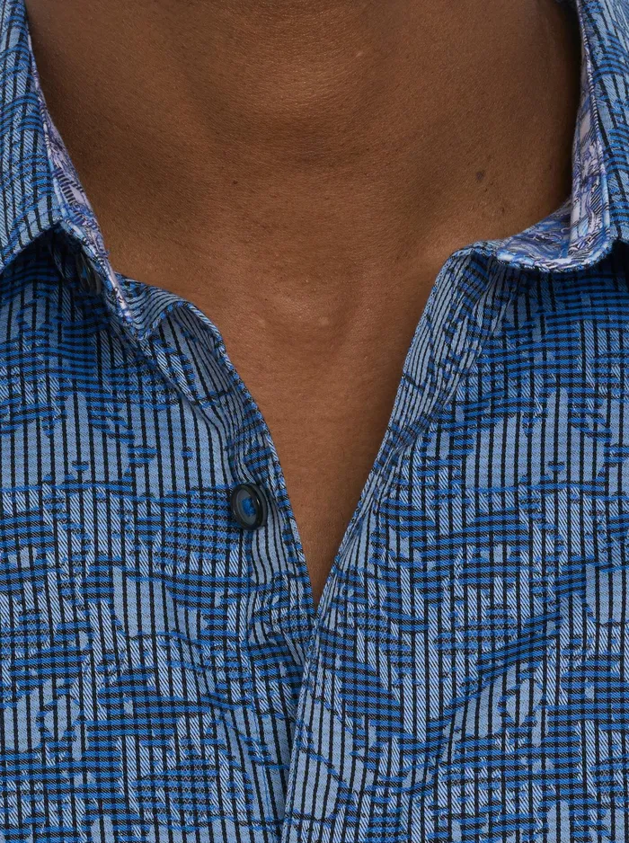 Robert Graham Long Sleeve Button Down Shirts Men ELECTRIC SLIDE LONG SLEEVE BUTTON DOWN SHIRT Grey