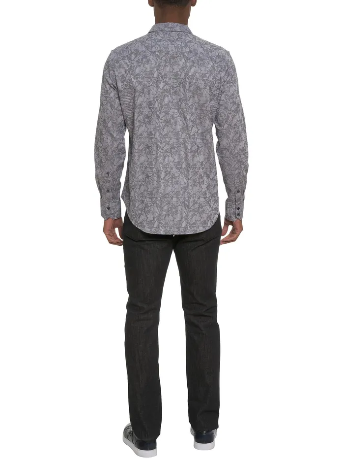 Robert Graham Long Sleeve Button Down Shirts Men ELECTRIC SLIDE LONG SLEEVE BUTTON DOWN SHIRT Grey